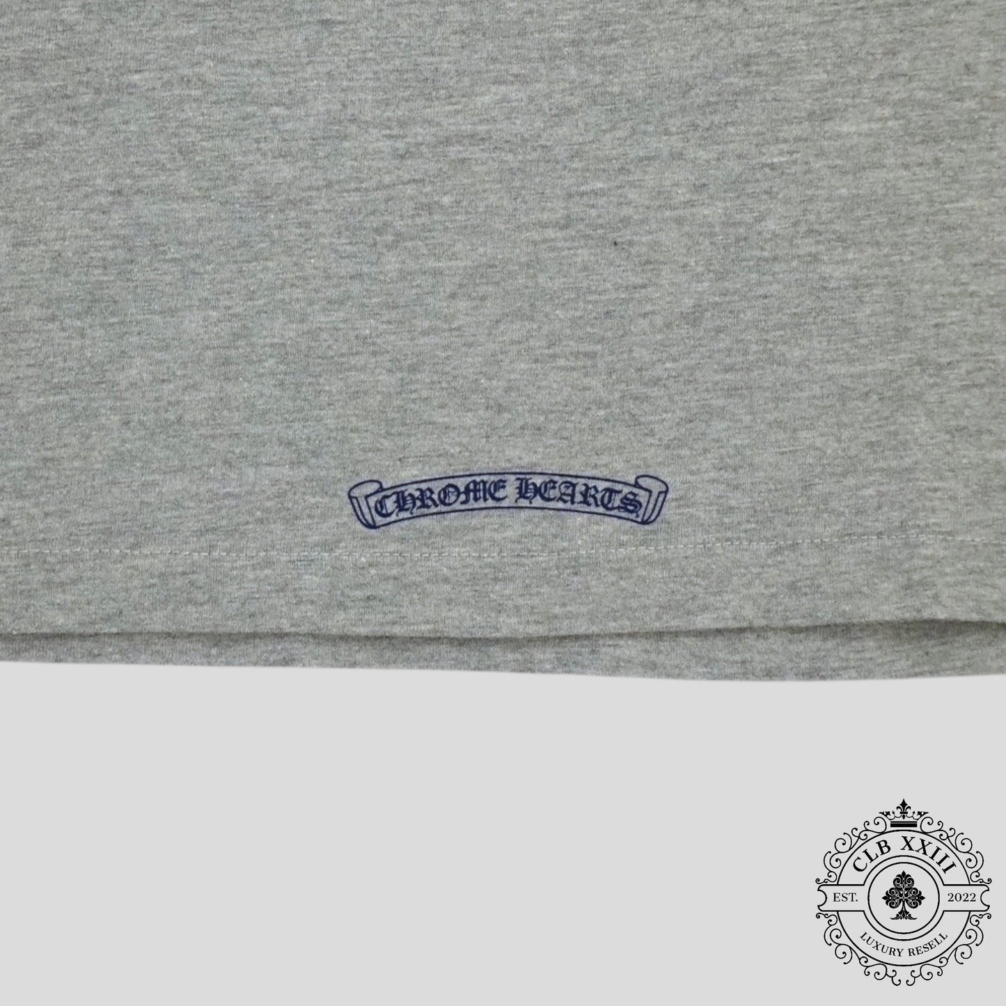Chrome Hearts Women's Triple Cross Flocked Sleeveless Shirt in Gray