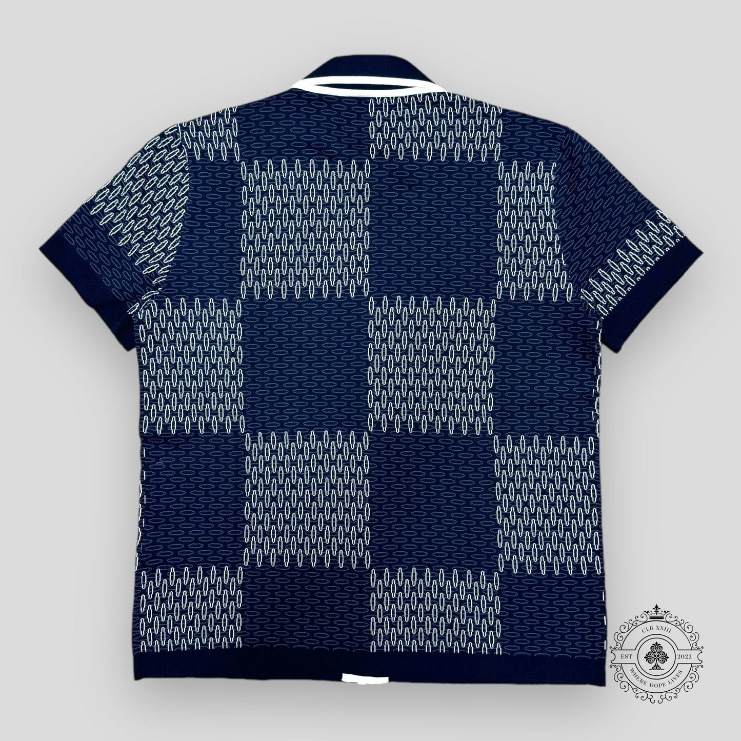 Louis Vuitton Damier Jacquard Quilted Cotton Button Up Shirt