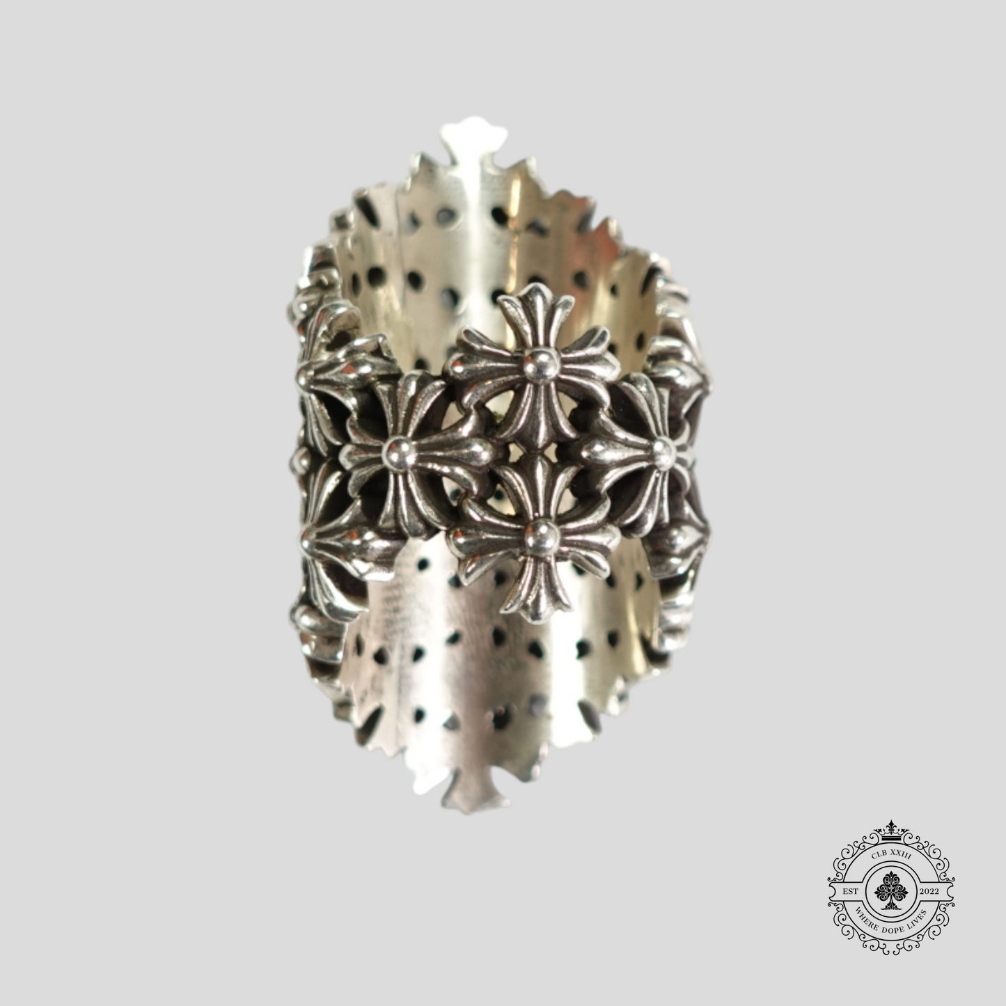 Chrome Hearts Chain Maille Ring in Silver