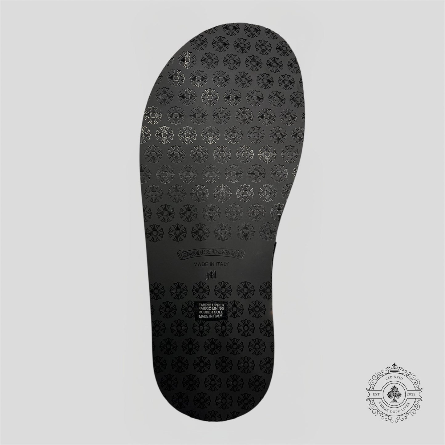Chrome Hearts Hotel Slipper in Black