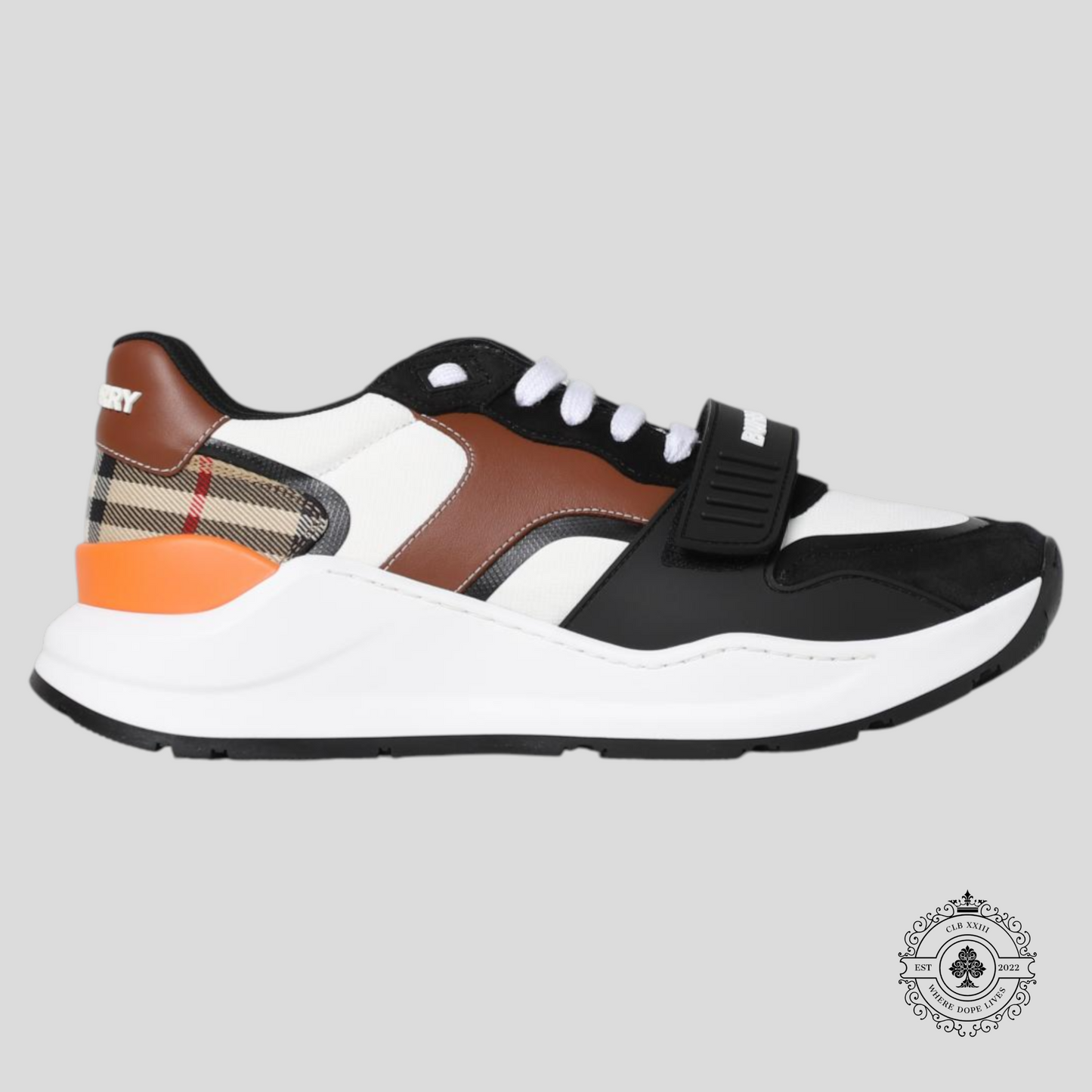 Burberry Regis Black Archive Beige Brown White