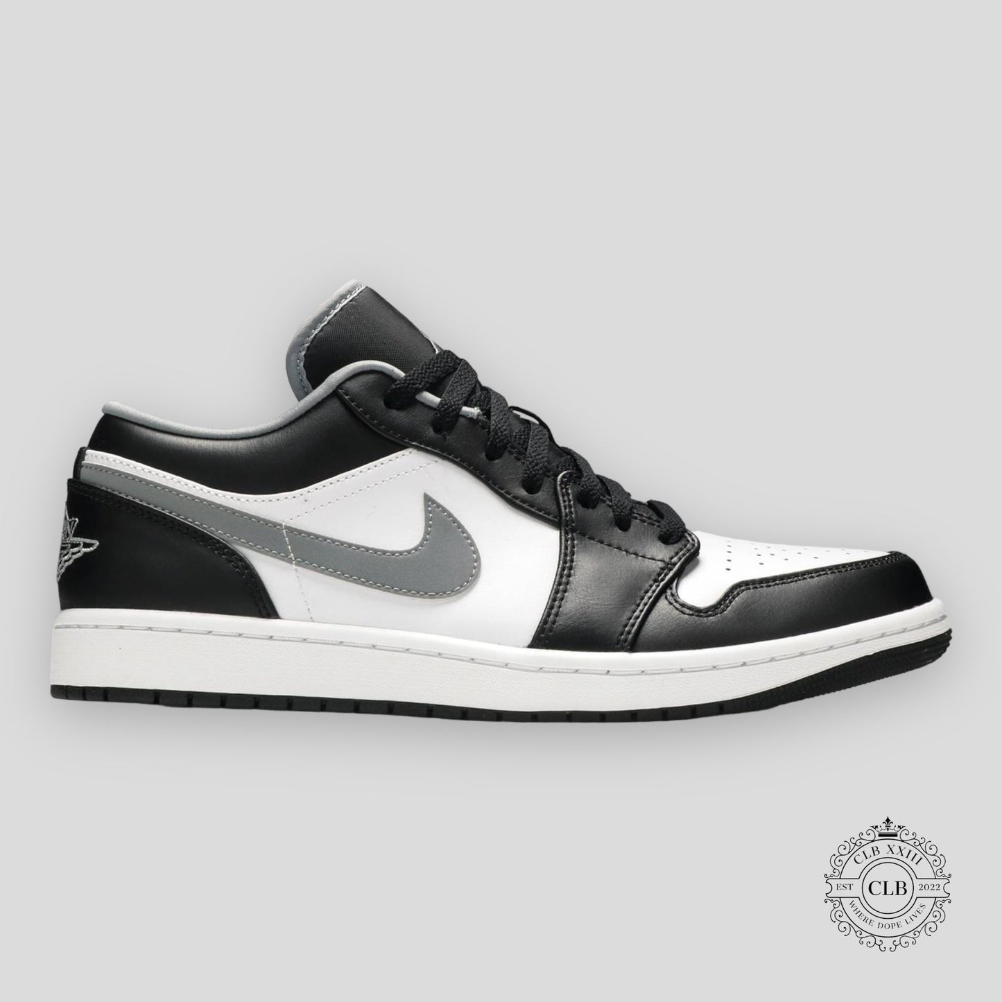 AIR JORDAN 1 LOW "BLACK & GREY"