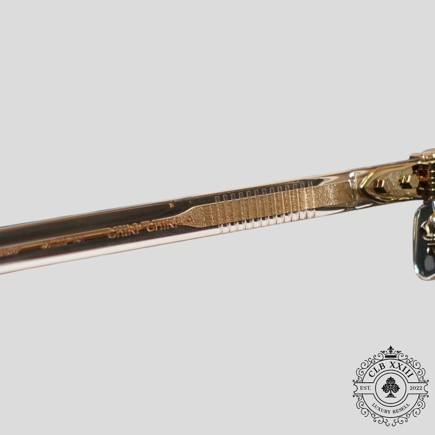 Chrome Hearts Chirp Chirp Glasses in Clear/Gold
