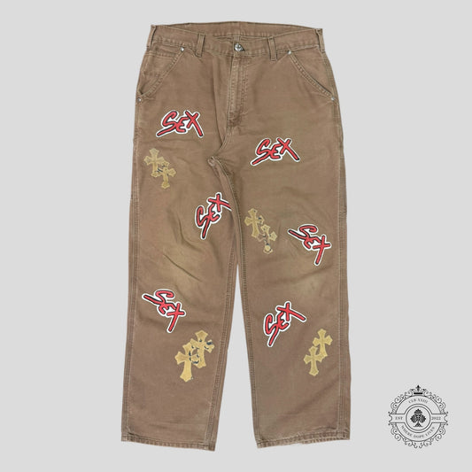 Chrome Hearts Sex Records Patch Carpenter Pants