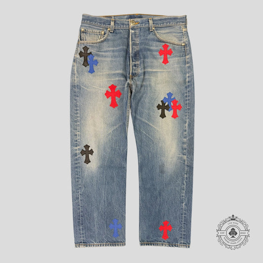 Chrome Hearts Cross Patch Jeans