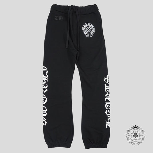 Chrome Hearts Horseshoe Logo Sweatpants in Black