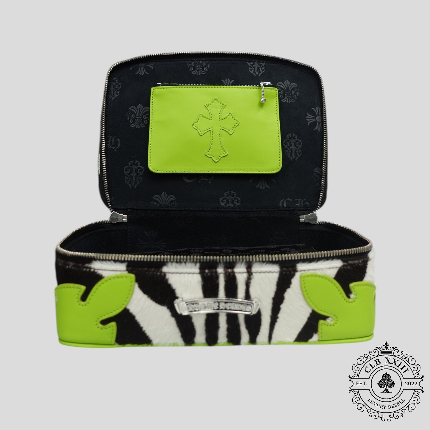 Chrome Hearts Jewelry Case in Zebra / Green