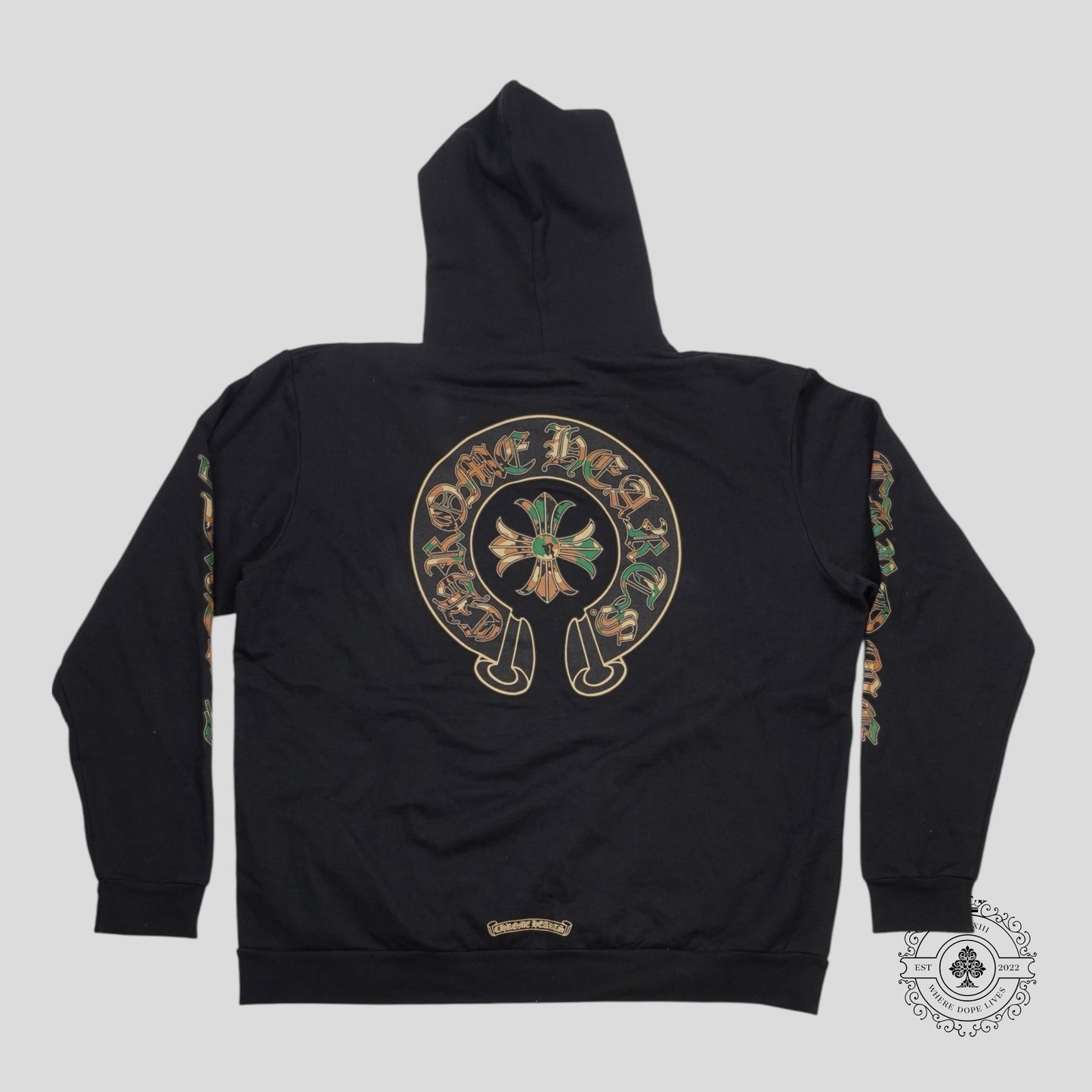 Chrome Hearts Triple Cross Hoodie in Black/Camo