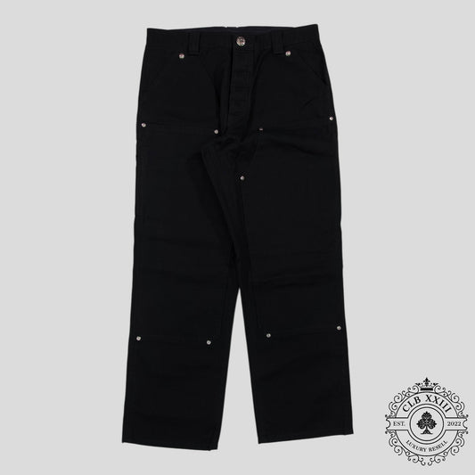 Chrome Hearts Double Knee Carpenter Pants in Black