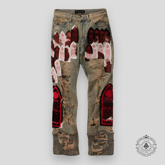 Who Decides War Sangre Patch Denim