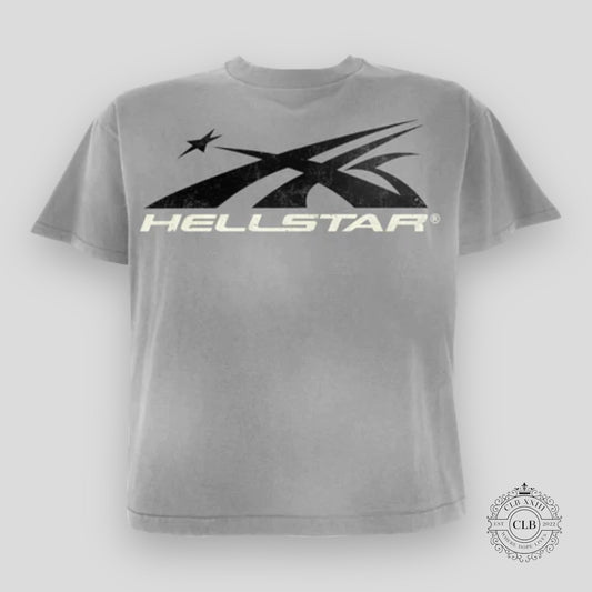 HELLSTAR SPORT LOGO TEE - GREY