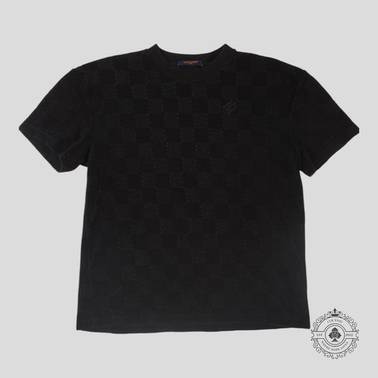 Louis Vuitton Damier French Terry Tee in Black
