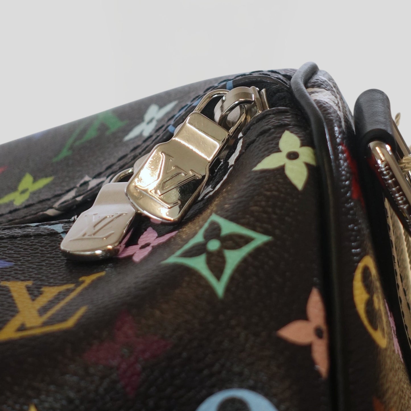 Louis Vuitton x Takashi Murakami Keepall Bandouliere 50 in Black