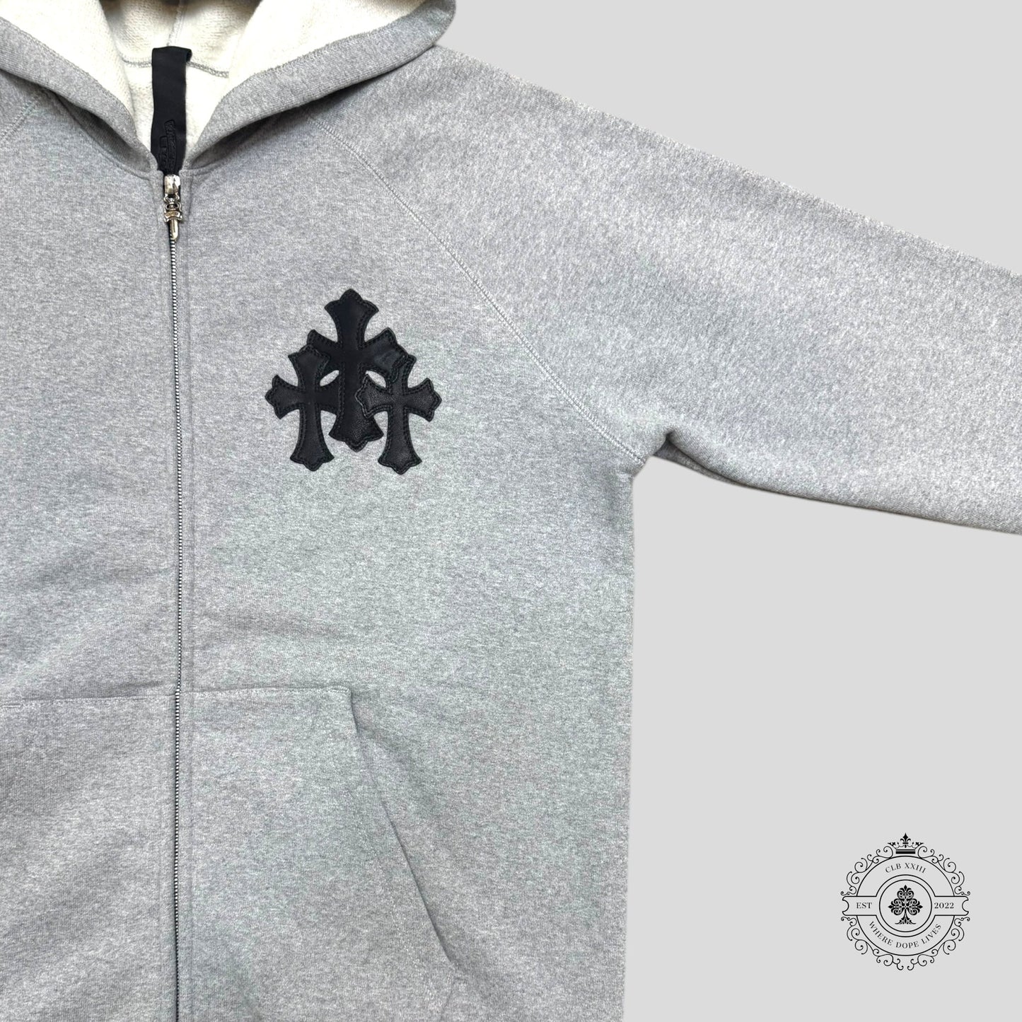 Chrome Hearts Paper Jam Zip Up Hoodie