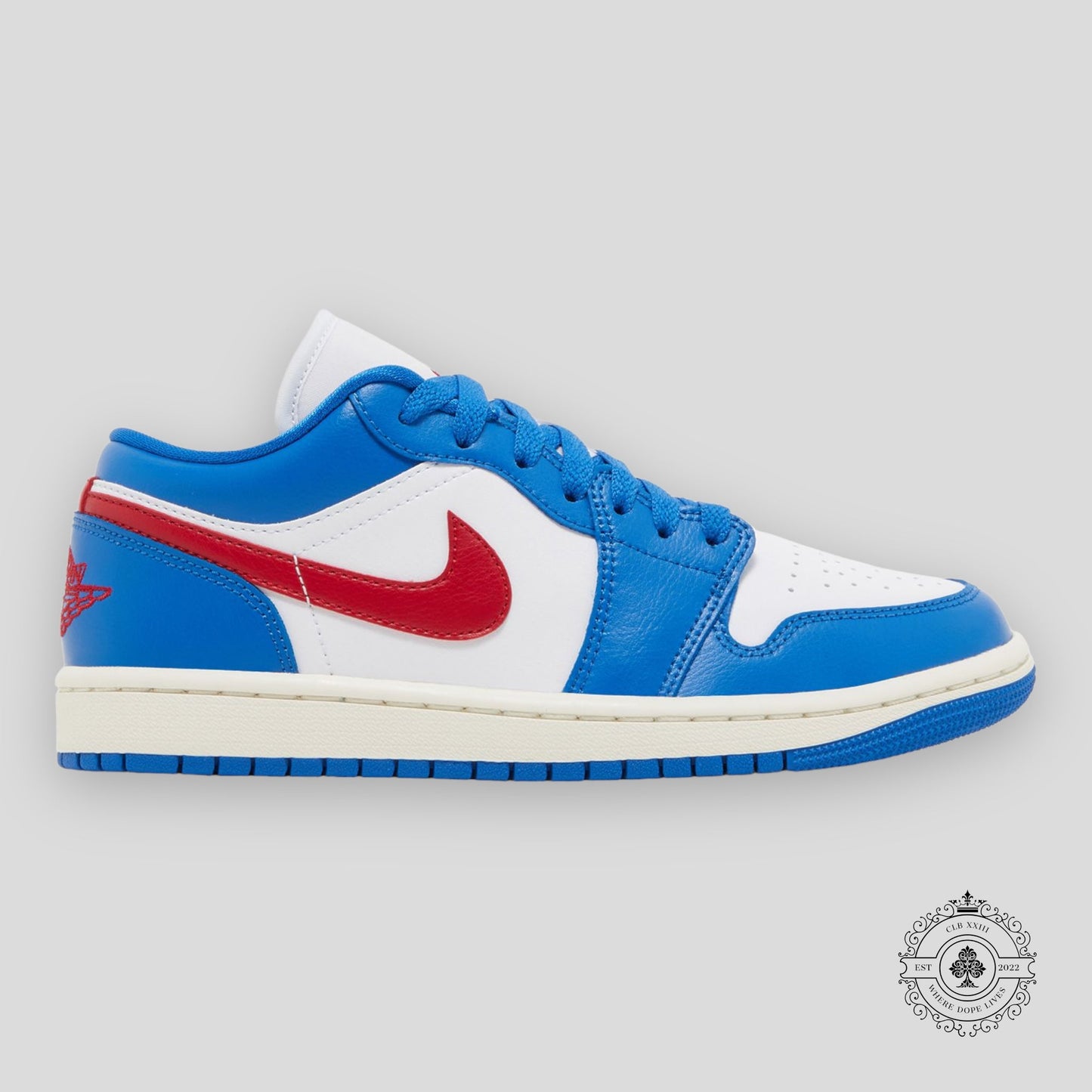 Air Jordan 1 Low W Sport Blue Gym Red