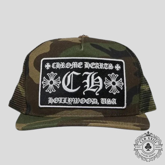 Chrome Hearts Hollywood Patch Hat in Camo