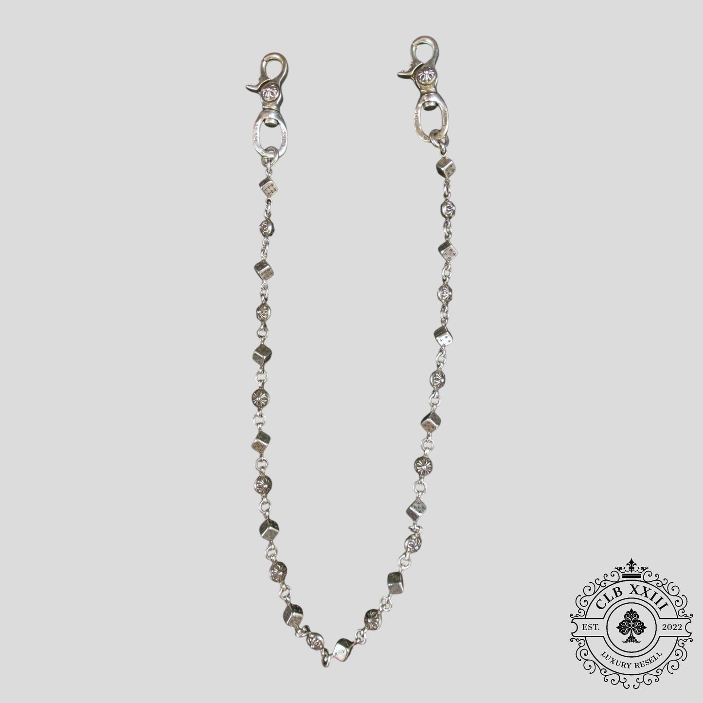 Chrome Hearts Dice & Ball Wallet Chain in Silver