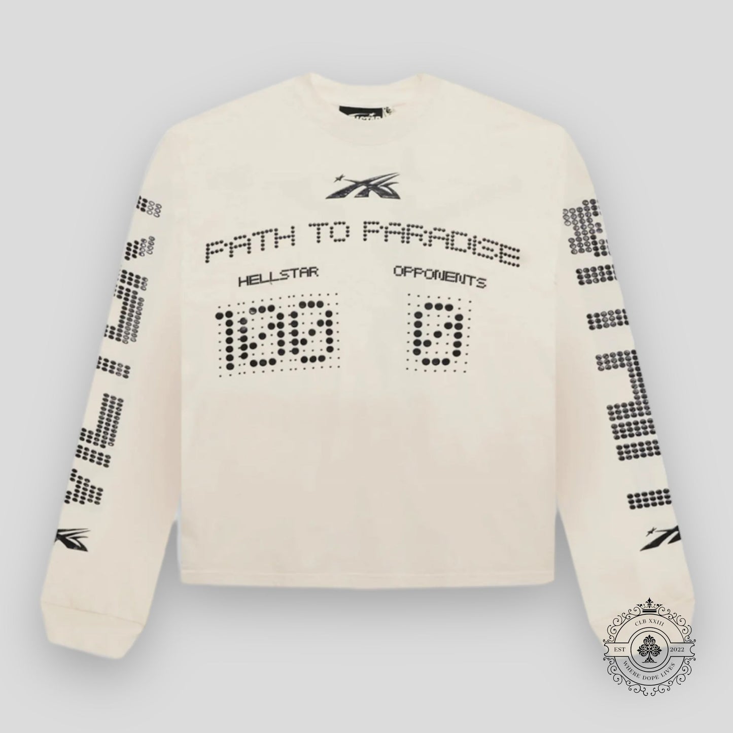 Hellstar Scoreboard L/S Shirt in White
