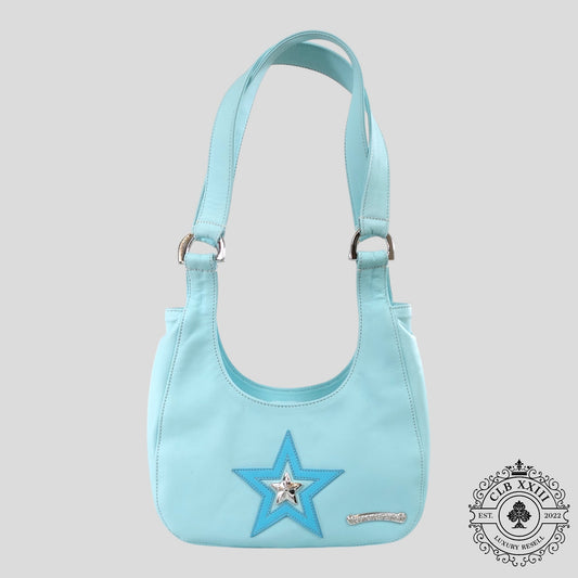 Chrome Hearts Star Patch Nip & Tuck Bag in Blue