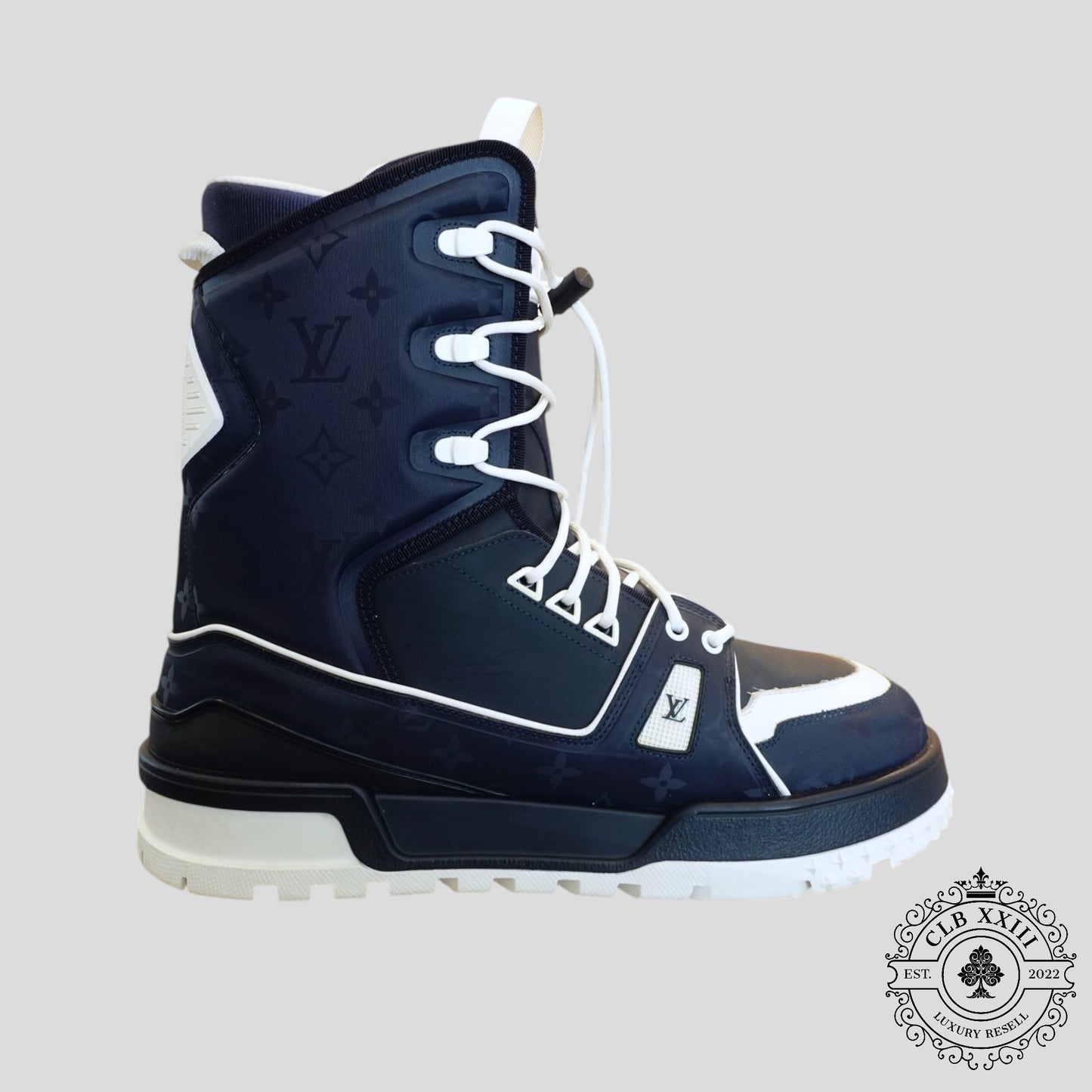 Louis Vuitton LV Trainer Snow Boot Marine Blue