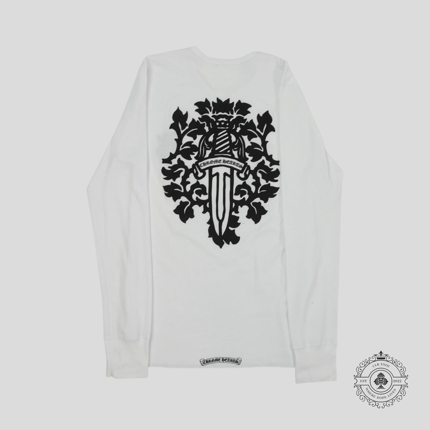 Chrome Hearts Dagger Thermal Long Sleeve in White