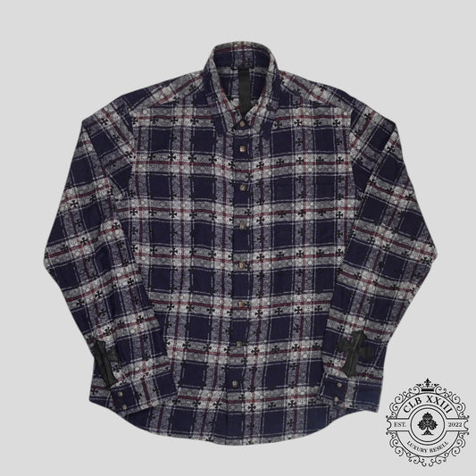 Chrome Hearts Loose Ends Flannel in Blue