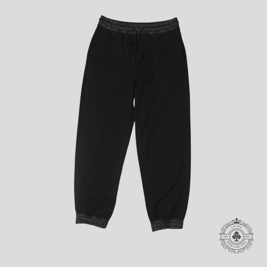 Louis Vuitton Monogram Hem Technical Pants in Black