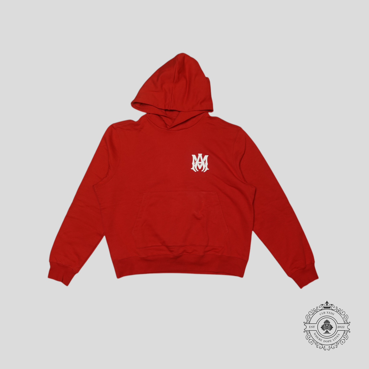 Amiri MA Logo Hoodie in Red