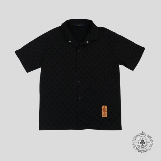 Louis Vuitton X NBA Monogram Button Up Shirt in Black
