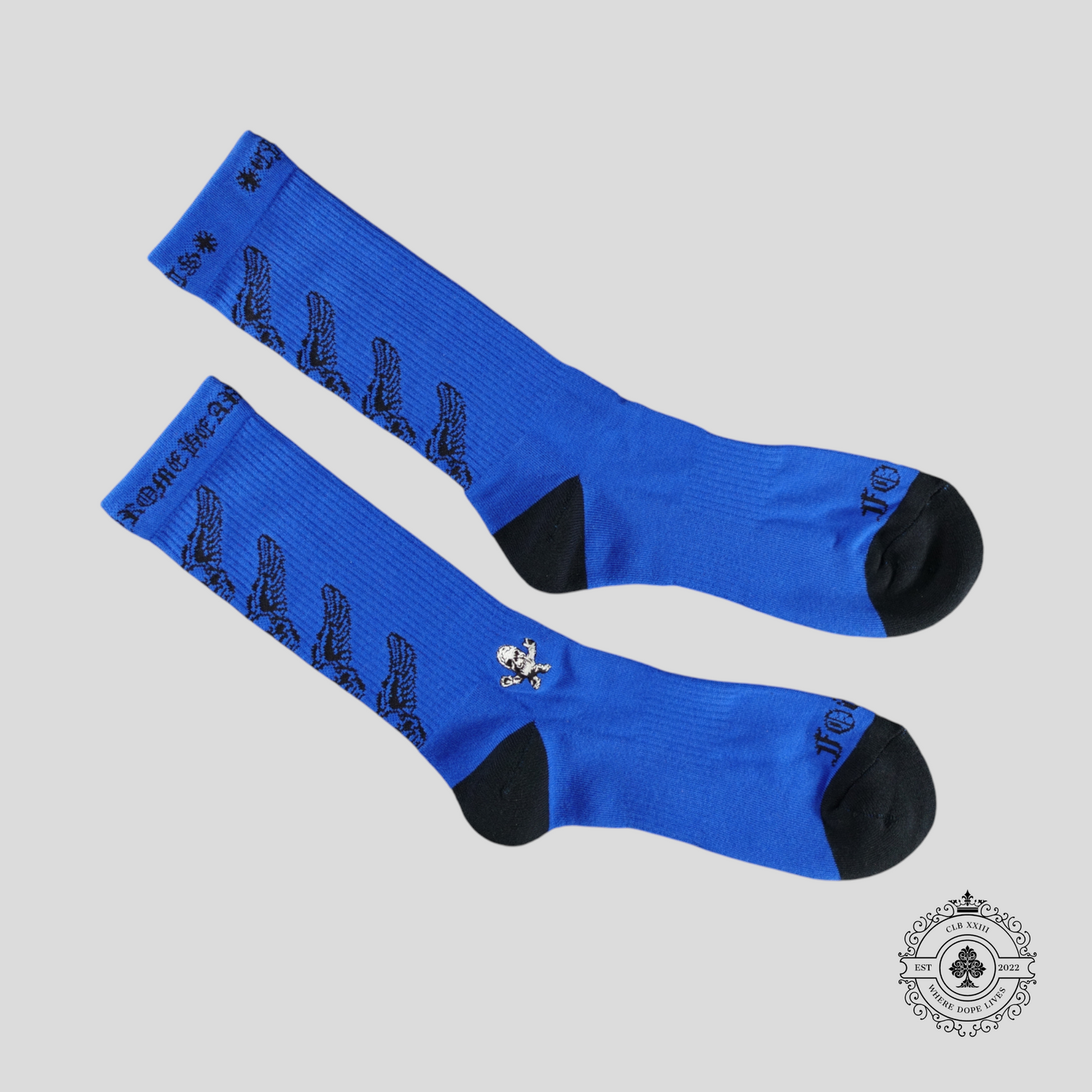 Chrome Hearts Foti Socks in Blue