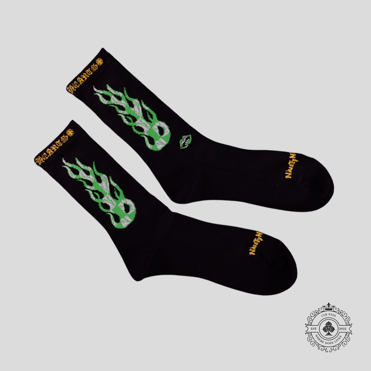 Chrome Hearts 99 Eyes Socks in Black