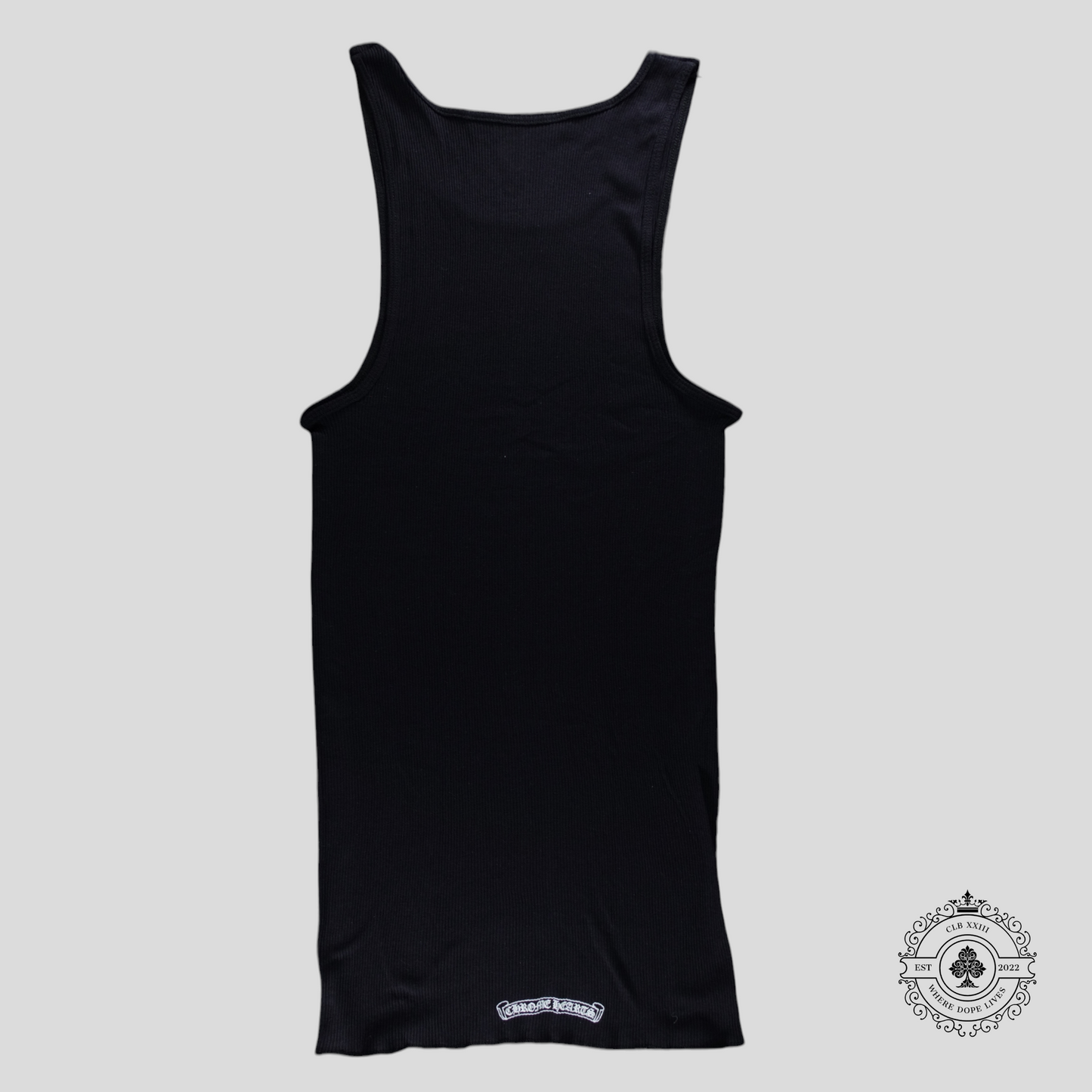 Chrome Hearts Hairy Cross Tank Top in Black