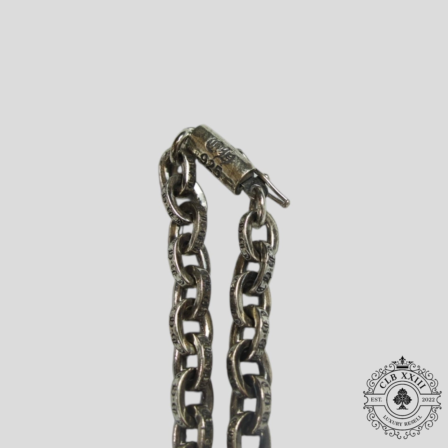 Chrome Hearts Paper Chain Necklace 18" in Silver
