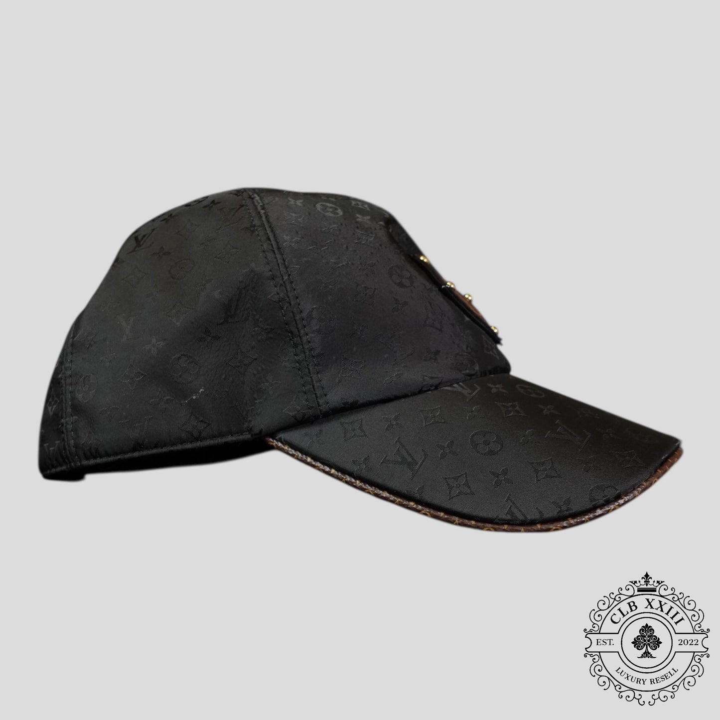Louis Vuitton Monogram LV Patch Hat in Black