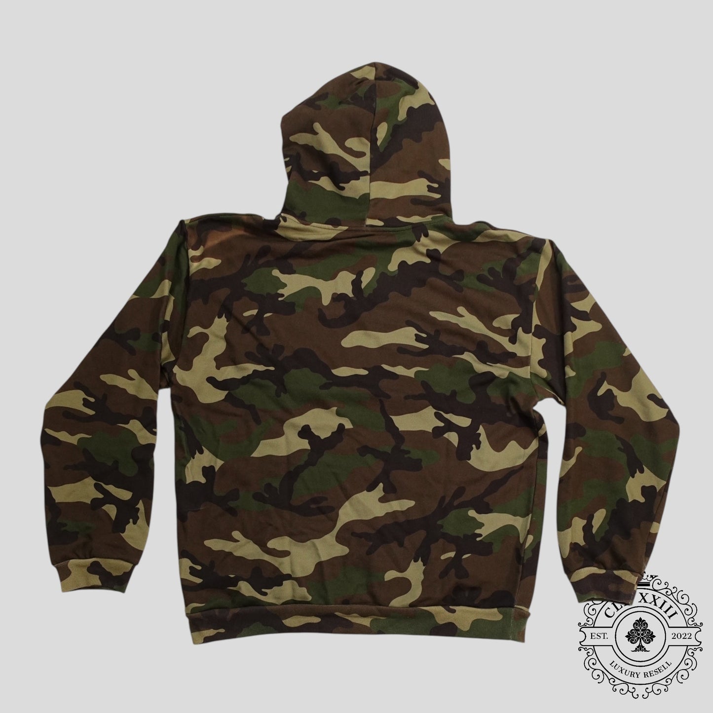 Celine Homme Logo Hoodie in Camouflage