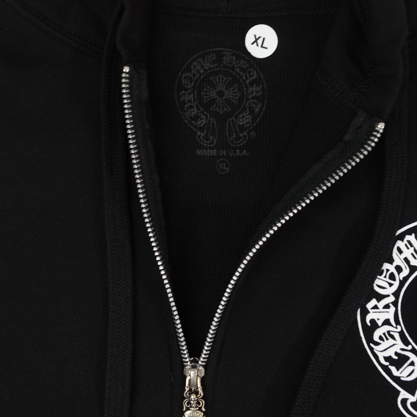 Chrome Hearts Thermal Lined Horseshoe Zip Up Hoodie