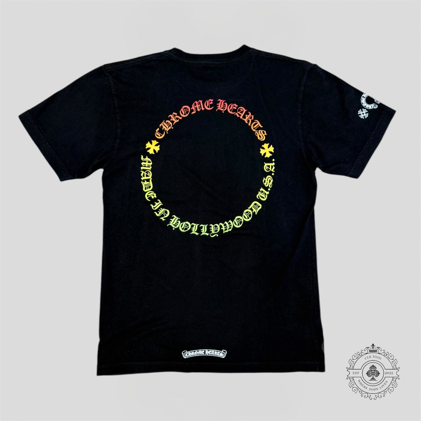 Chrome Hearts Gradient Circle Tee in Black