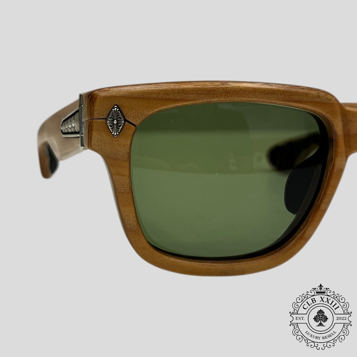 Chrome Hearts Stencil Lilith Wooden Framed Sunglasses