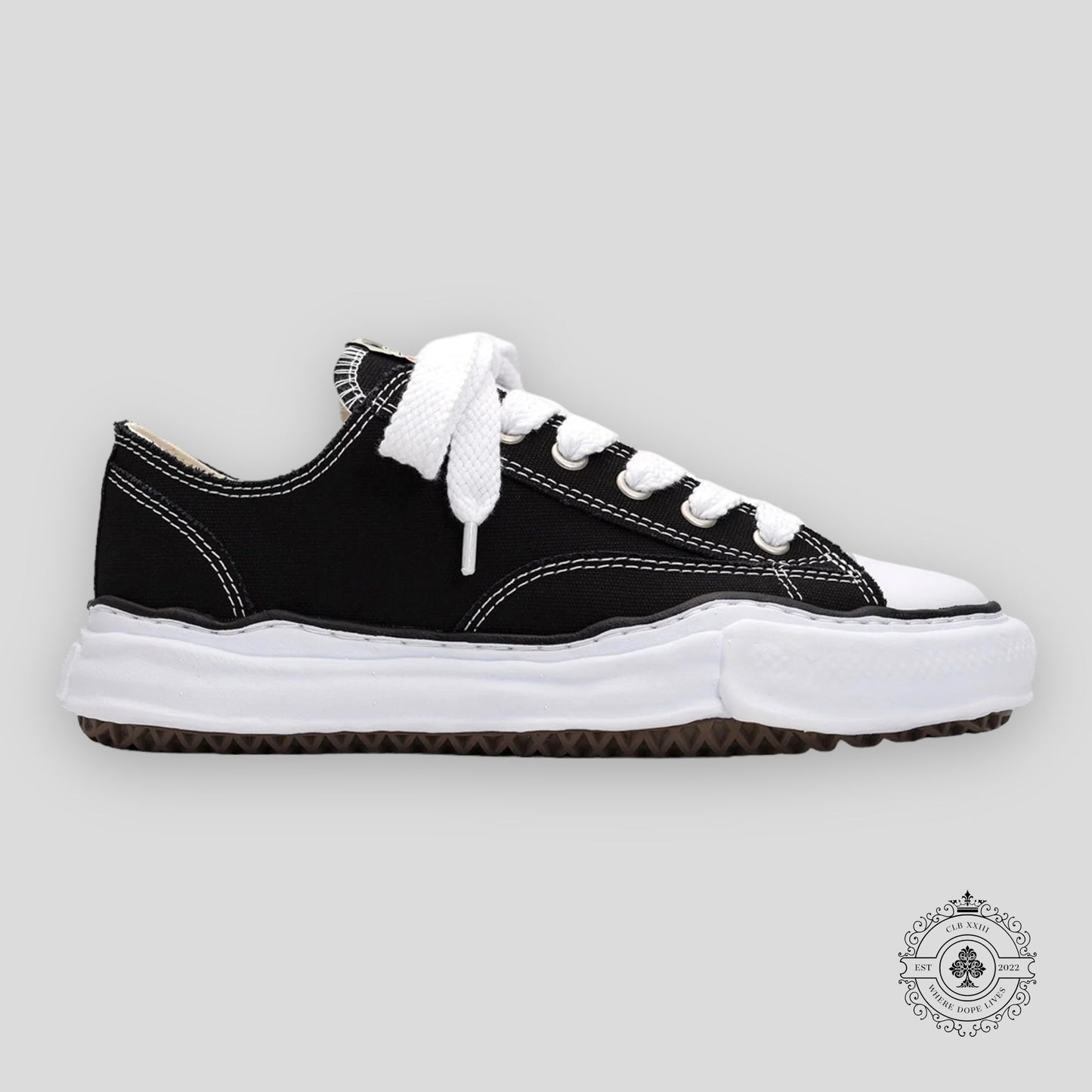 Maison Mihara Yasuhiro Hank OG Sole Canvas Low Black