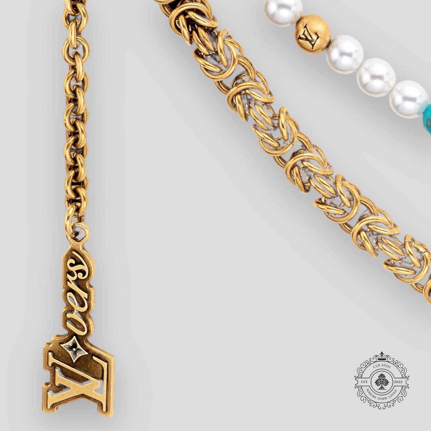 Louis Vuitton Pearls Chain Belt & Bag Charm