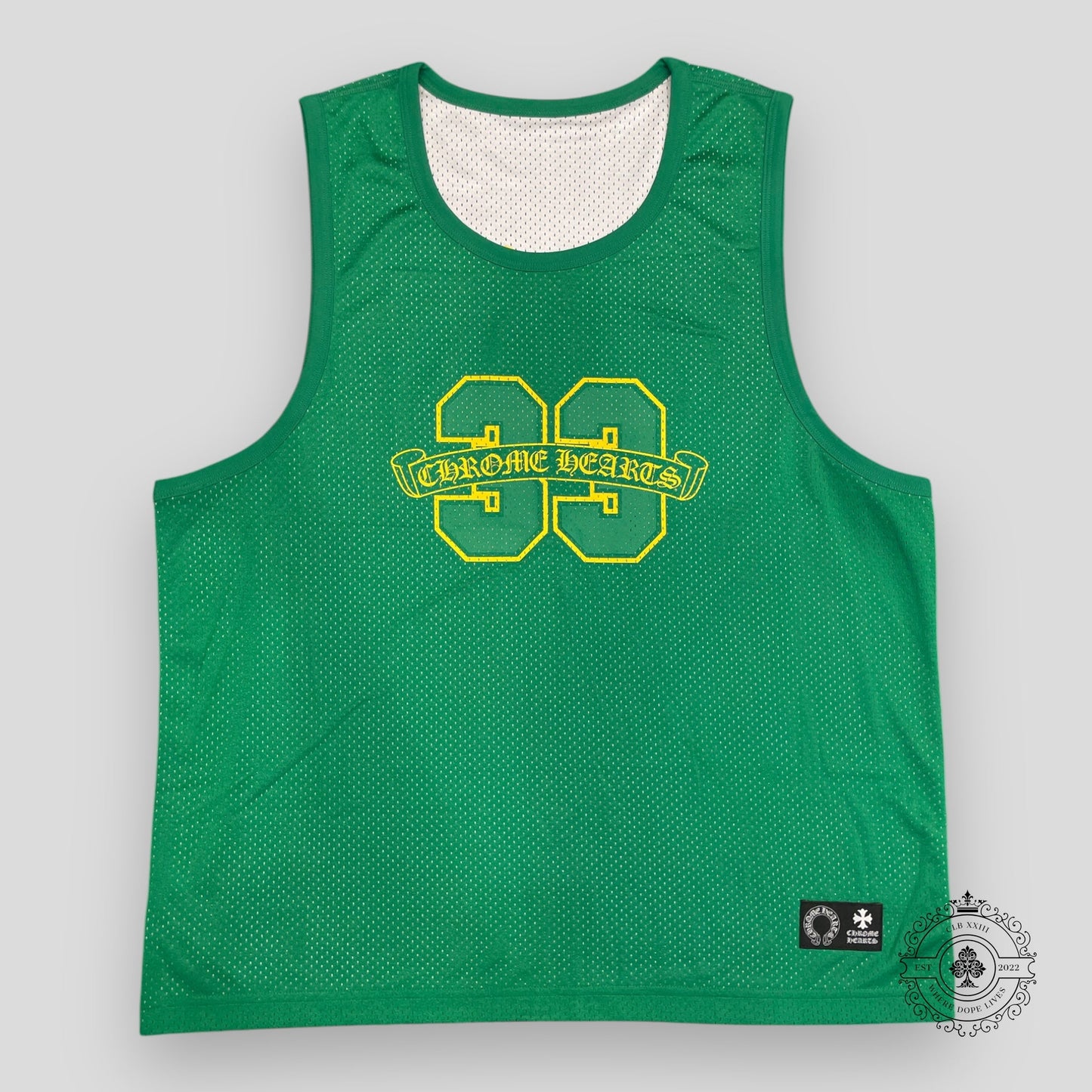 Chrome Hearts Reversible 33 Mesh Jersey in Green