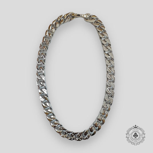 Louis Vuitton Virgil Monogram Chain Link Necklace in Silver