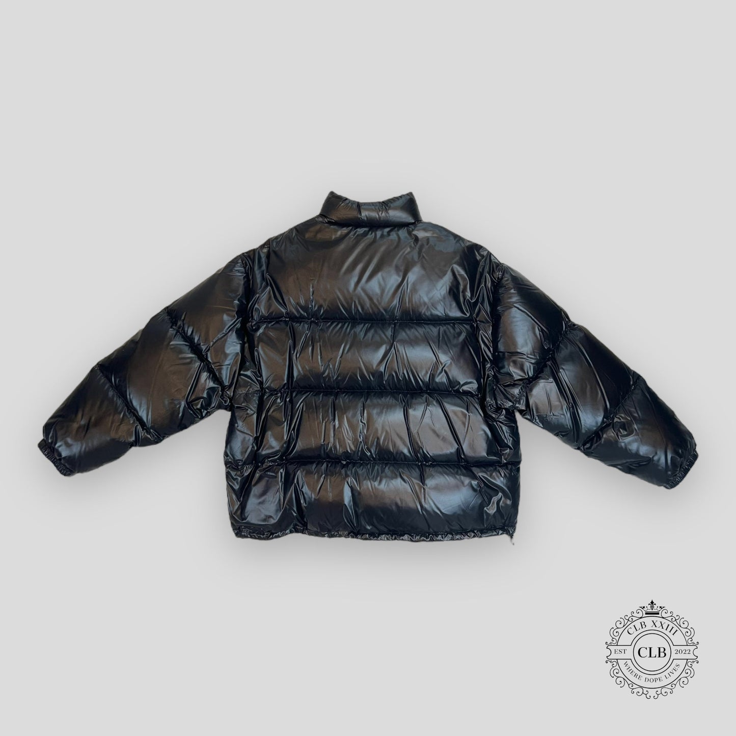 Celine Homme Short Nylon Down Jacket in Black
