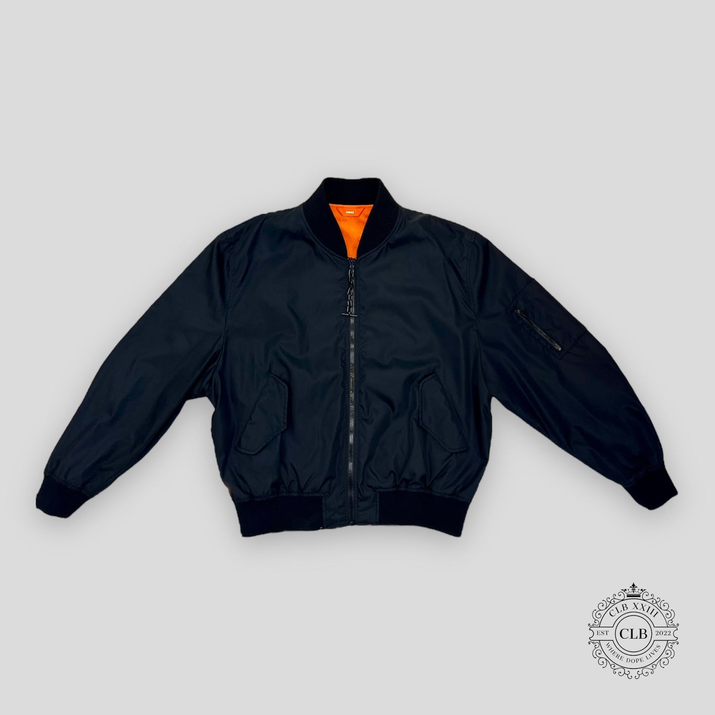 Louis Vuitton Reversible Bomber Jacket in Black / Orange