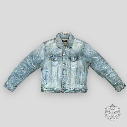 AMIRI SHOTGUN DENIM TRUCKER JACKET - INDIGO