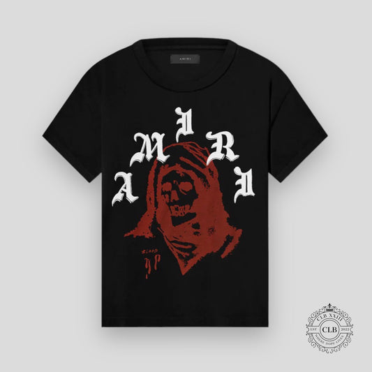 AMIRI WES LANG SOLAR KINGS TEE - BLACK