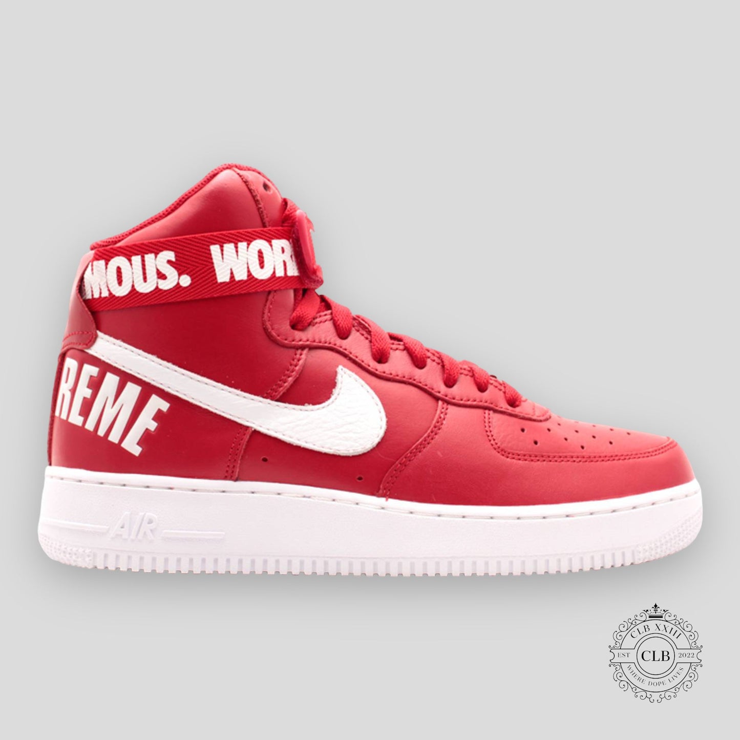 NIKE AIR FORCE 1 HIGH X SUPREME "RED"