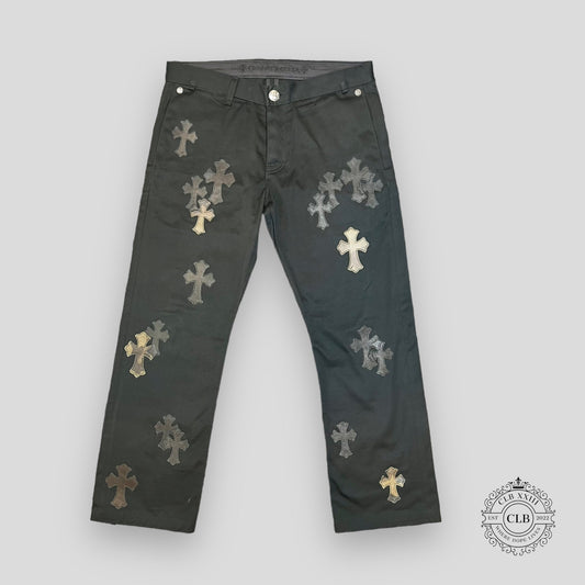 Chrome Hearts Cross Patch Chino Pants in Black / Camo