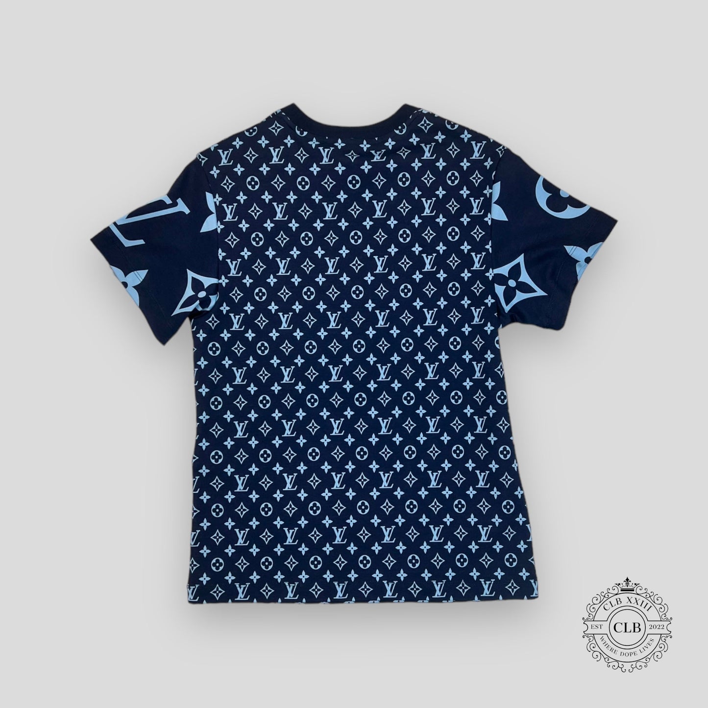 LOUIS VUITTON MIXED MONOGRAM T-SHIRT - MARINE