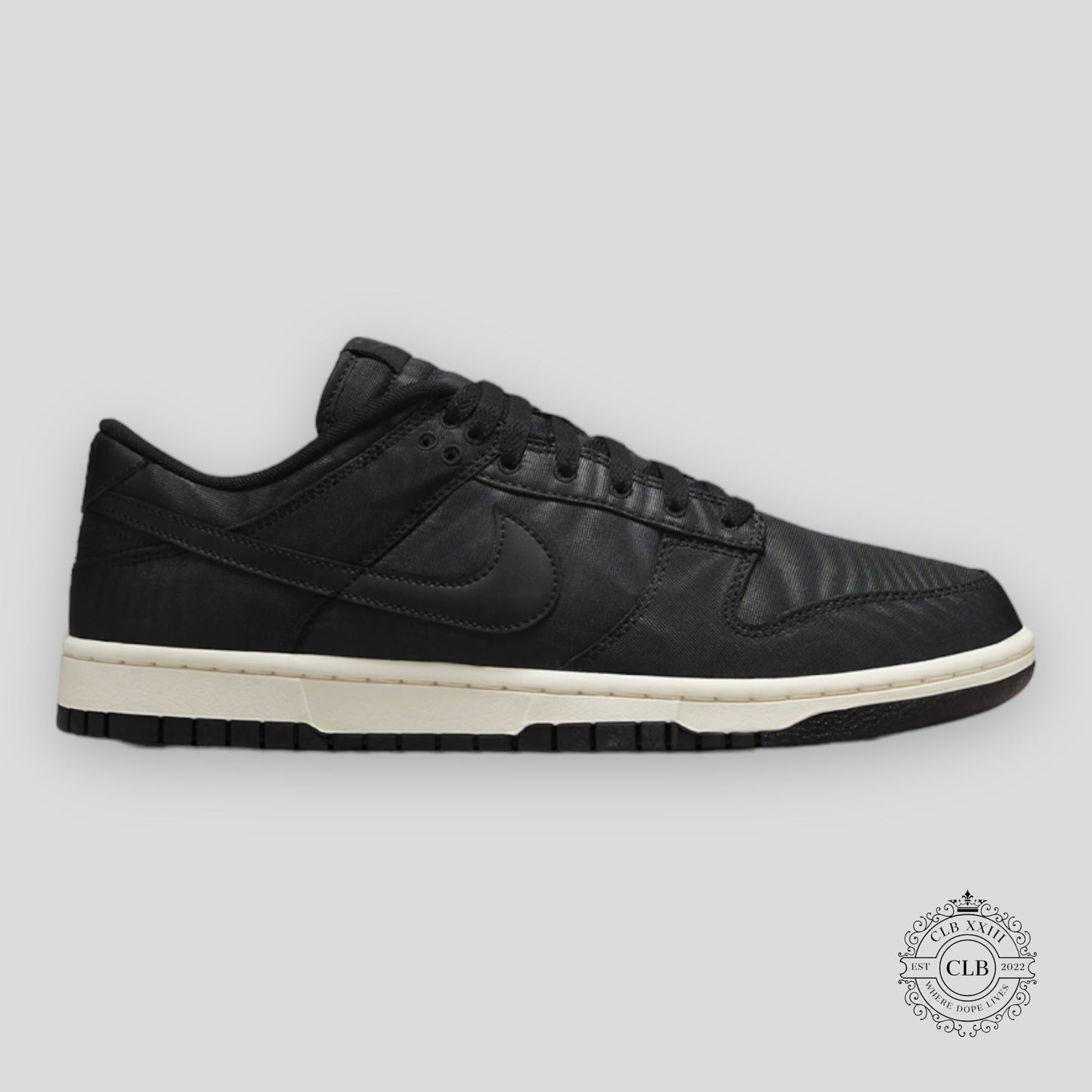 NIKE DUNK LOW "BLACK CANVAS"